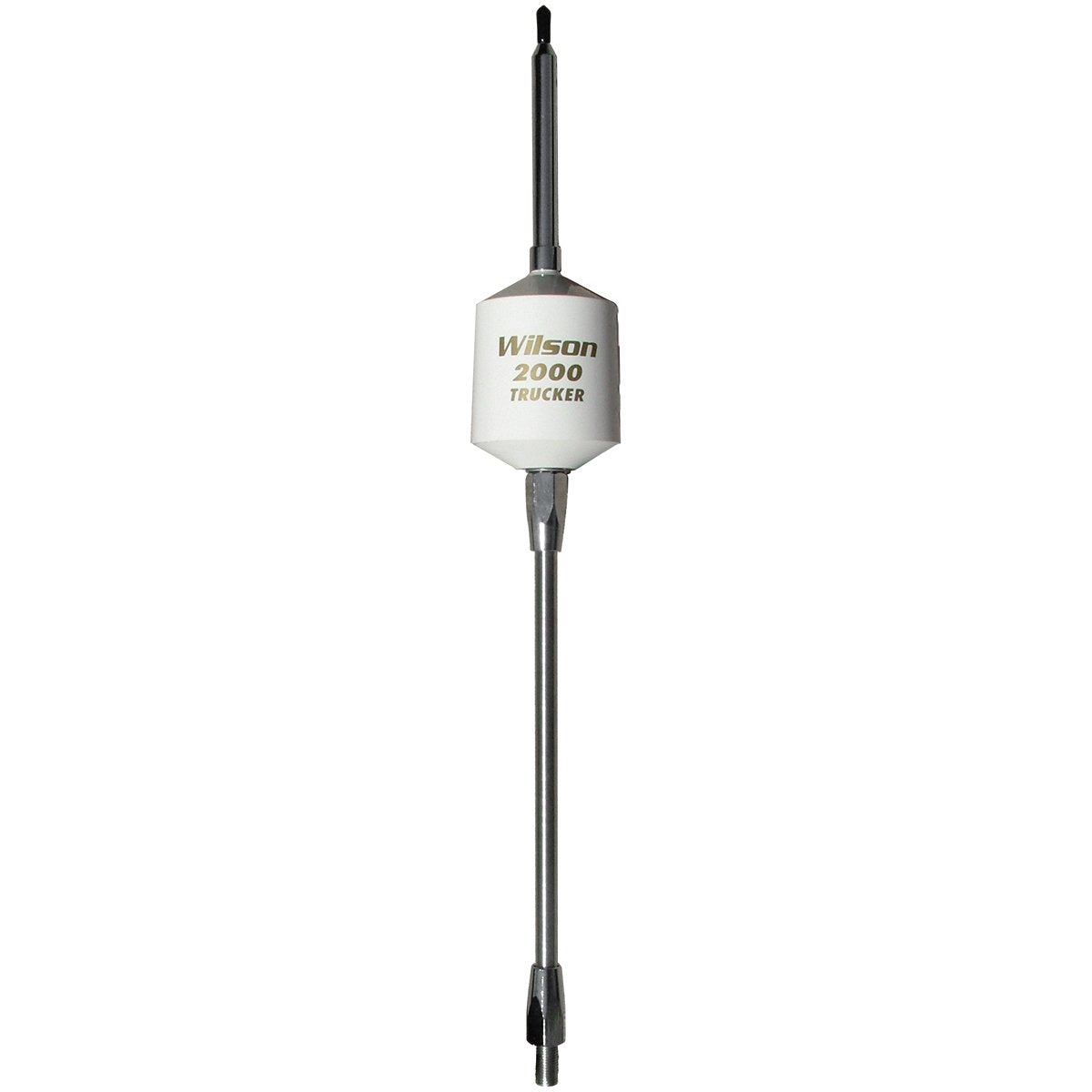 Wilson 305-497 T2000 Series Black Mobile CB Trucker Antenna with 10-Inch Shaft 49-Inch Steel Whip 3500 Watts AM|FM Ready CB Radio Antenna - White Wilson