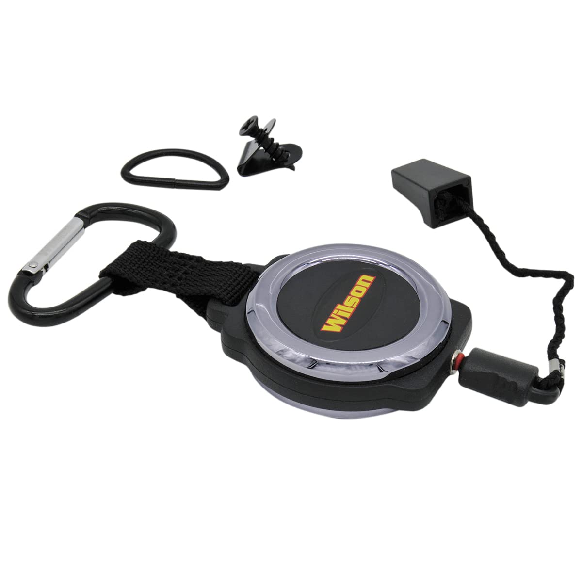 Wilson CB Microphone Retriever 305MRBC - Adjustable Mic Lanyard and Hardware Mounting Kit - Black Chrome Finish Wilson