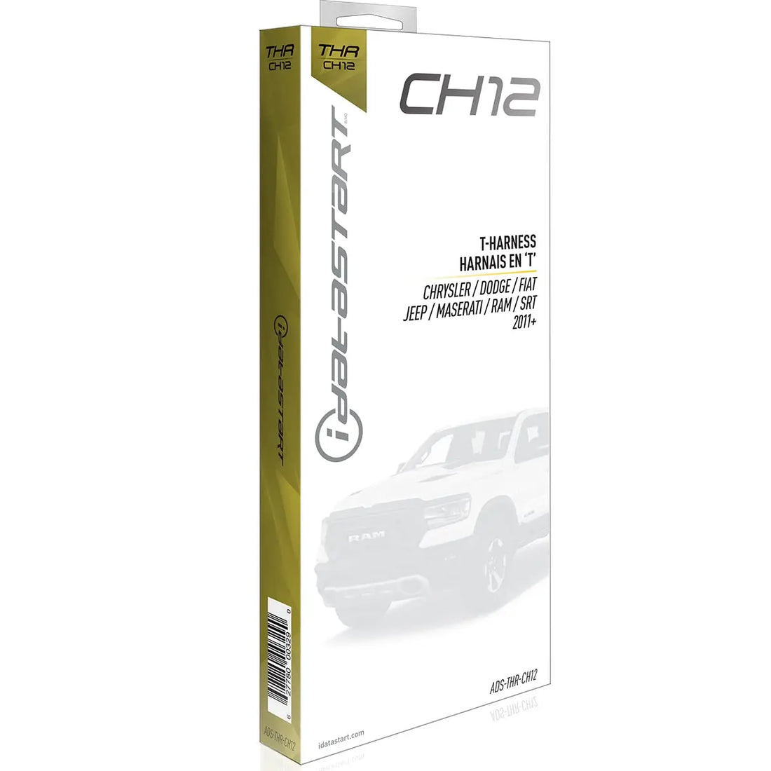 iDatastart CH12 Remote start T-harness for select 2011-up Chrysler, Dodge, Fiat, Jeep, and RAM vehicles (CMHCXA0 module also required) Flashlogic
