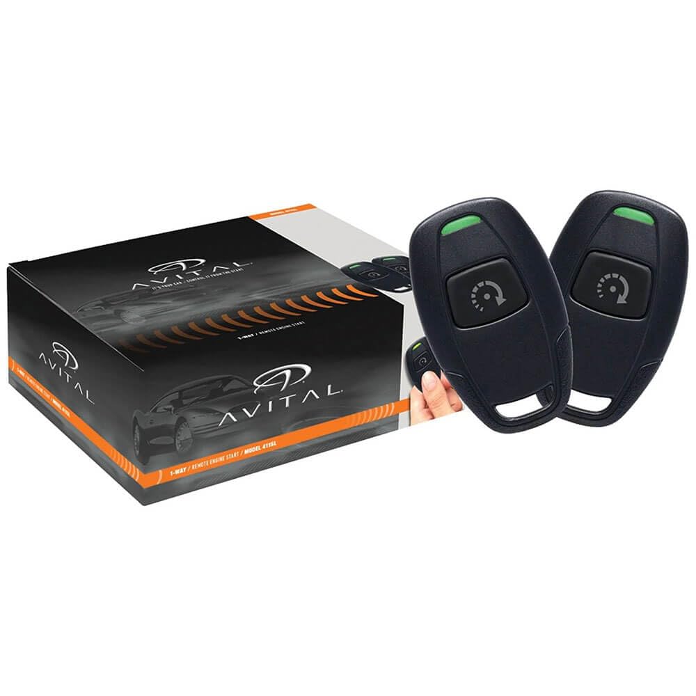 Avital 4115L 1-Way Remote Start System with 1-Button Remote Avital