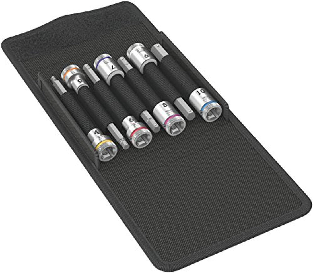 Wera 05003180001 8740 B HF 1 Zyklop bit Socket Set with Holding Function - 3/8 Wera