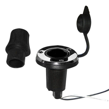Perko 1045P0SDP Locking Collar Pole Light Mounting Base - 2 Pin - Round - Stainless Steel Perko