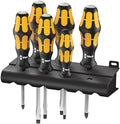 Wera 05018282001 932/6 Kraftform Plus Screwdriver Set and Rack, 6-Pieces Wera