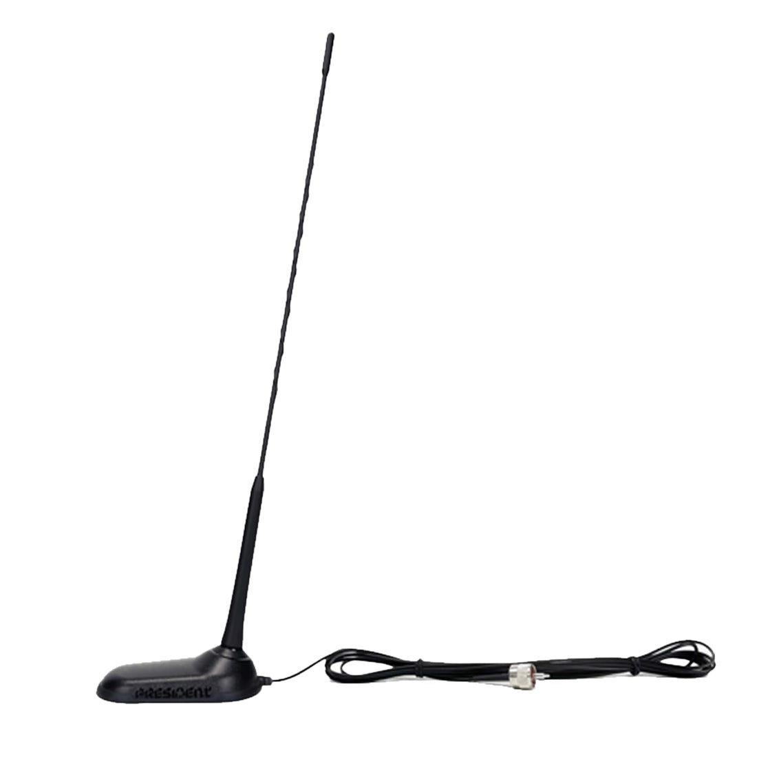 President Virginia Magnetic Mount CB Antenna, Easy to Install (Fixed Angled Whip) President