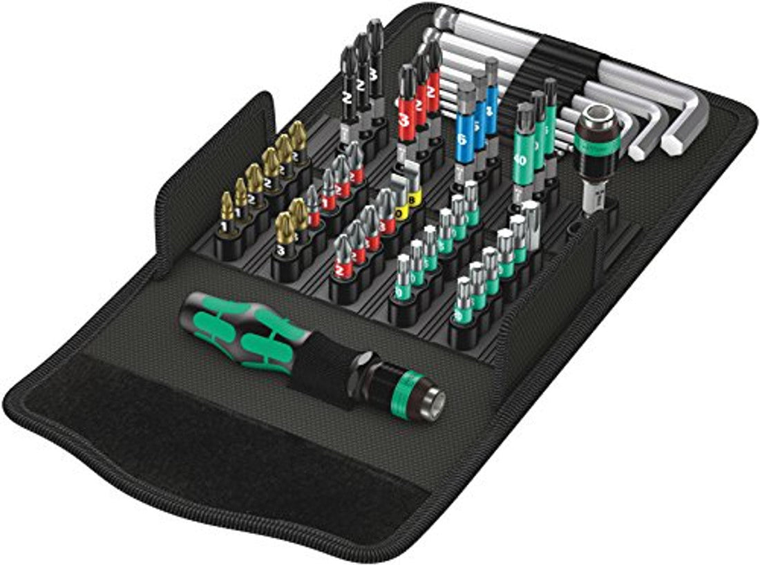 Wera 05057460001 Kk 100 52 Pc Very Compact Pouch Set Metric Wera