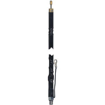 Wilson Antennas 4FT Silver Load Fiberglass Whip 305-486 Top Loaded CB Antenna with Tunable Tip, AM|FM Ready, Black Wilson