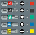 Wera 05073944001 Bits for hex socket screws