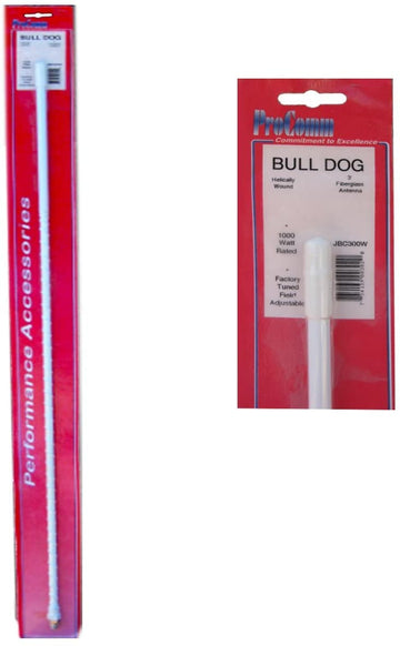 Procomm SF3-W White 3' Super Flex Fiberglass Antenna ProComm