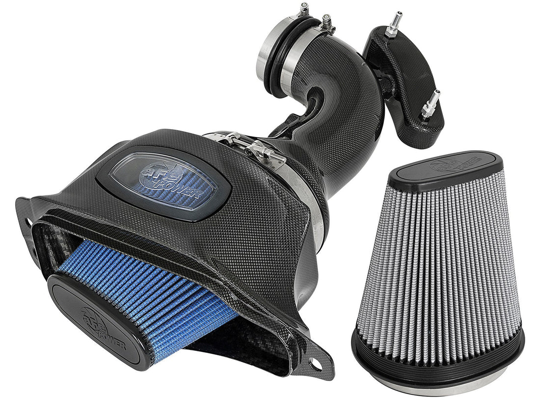 aFe Power 52-74201-C Black Series Momentum Carbon Fiber Cold Air Intake System w/Dual Filter Media (Chevrolet Corvette (C7) 14-19 V8-6.2L) Afe Power