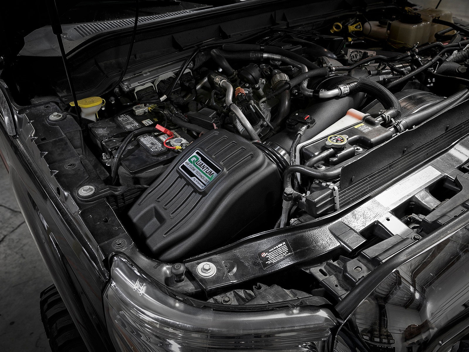 aFe Power 53-10003R Quantum Cold Air Intake System w/Pro 5R Filter Media (Ford Diesel Trucks 11-16 V8-6.7L (td)) aFe Power