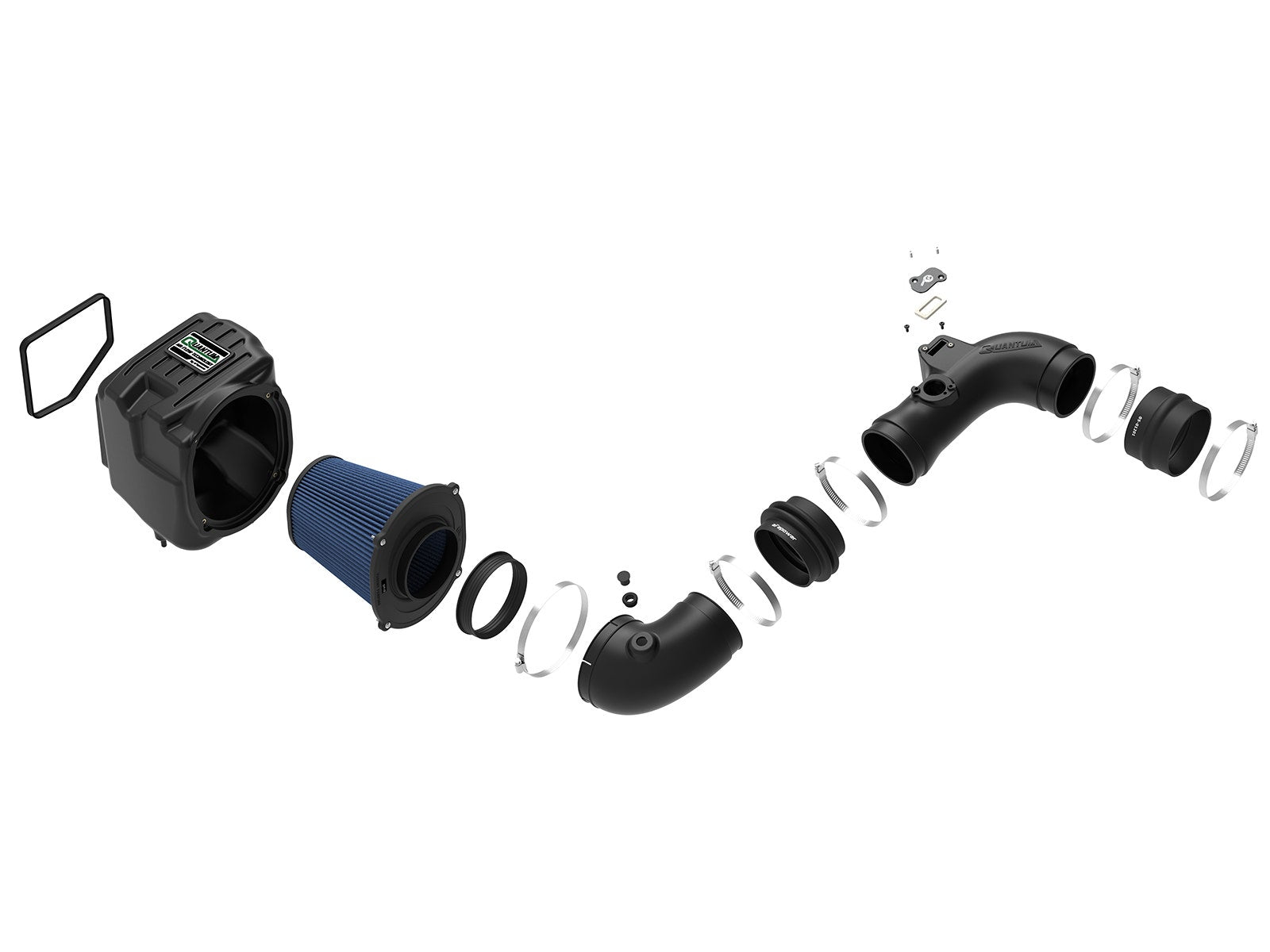 aFe Power 53-10006R Quantum Cold Air Intake System w/Pro 5R Filter Media (GM Diesel Trucks 11-16 V8-6.6L (td) LML) aFe Power