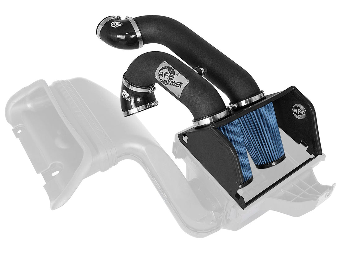 aFe Power 54-12972-B Magnum FORCE Stage-2 XP Dual 3-1/2 IN Cold Air Intake System w/Pro 5R Filter Media (Ford F-150/Raptor 17-20 V6-3.5L (tt)/Expedition 18-21 V6-3.5L (tt)) aFe Power