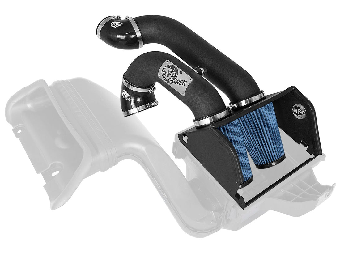 aFe Power 54-22972-B Magnum FORCE Stage-2 ST Dual 3 IN Cold Air Intake System w/Pro 5R Filter Media (Ford F-150/Raptor 17-20 V6-3.5L (tt)/Expedition 18-21 V6-3.5L (tt)) aFe Power