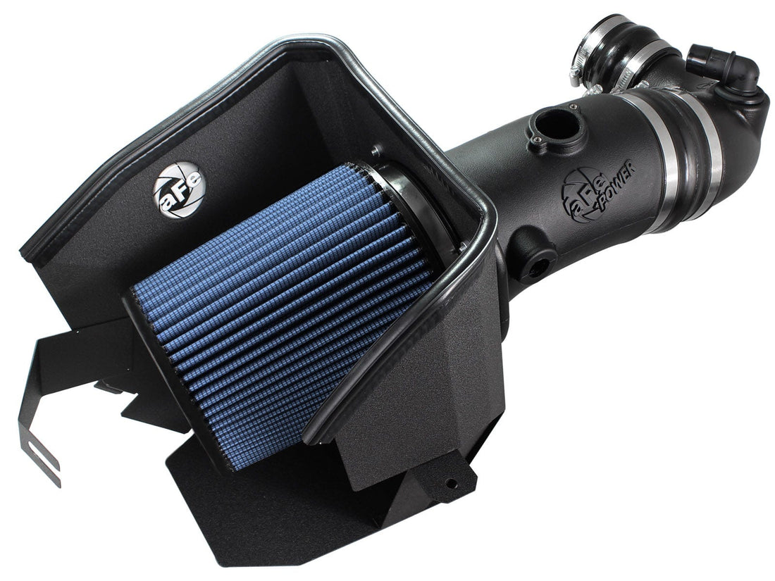 aFe Power 54-41262 Magnum FORCE Stage-2 Cold Air Intake System - w/Black Cover & Pro 5R Filter Media (Ford Diesel Trucks 08-10 V8-6.4L (td)) aFe Power