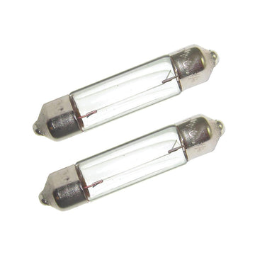 Perko 0071DP0CLR Double Ended Festoon Bulbs - 12V, 10W, .80A - Pair Perko
