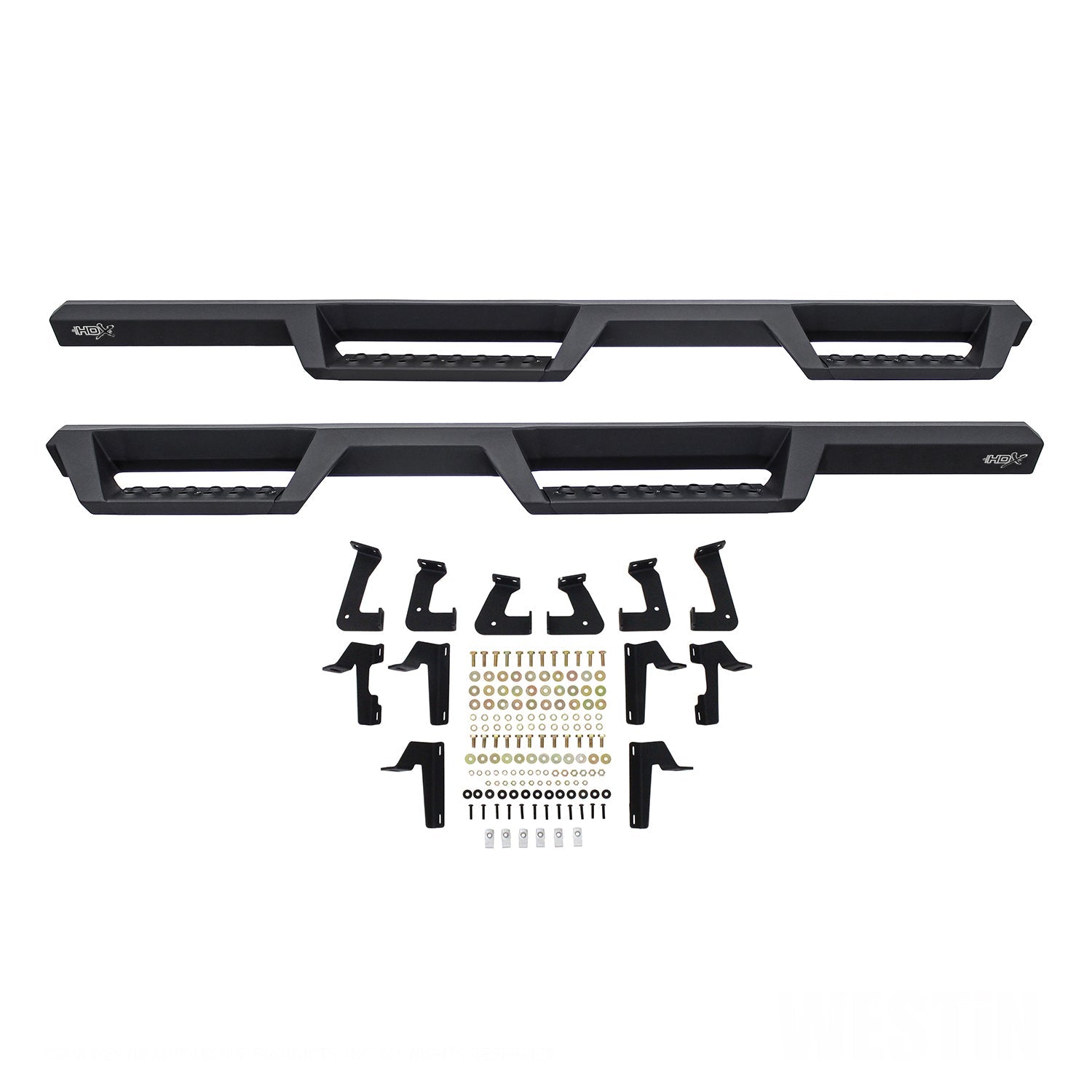 Westin 56-14065 HDX Drop Nerf Bars Textured Black Steel Westin