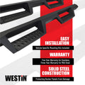 Westin 56-14135 HDX Drop Nerf Bars Textured Black Steel Westin