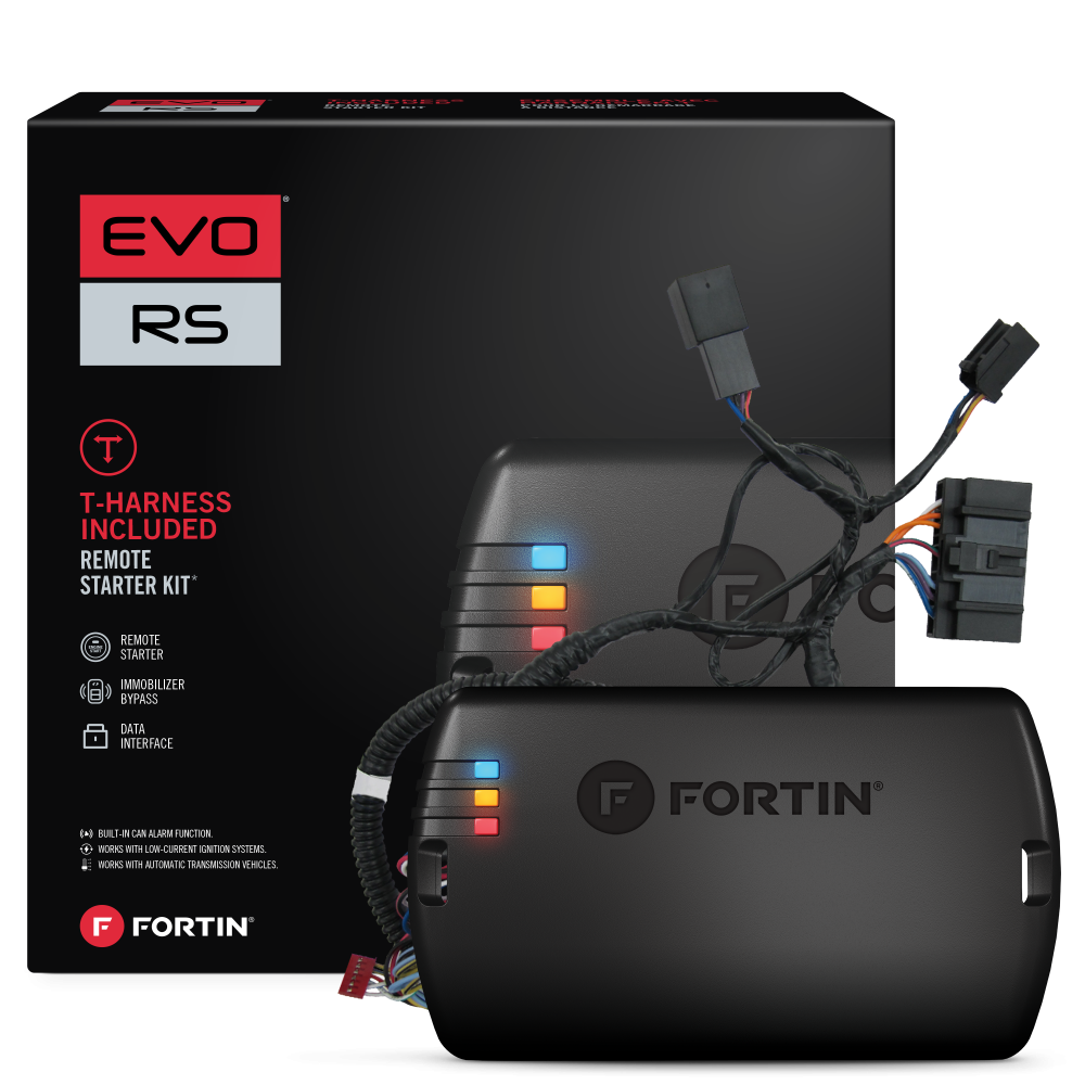 Fortin EVO-FORT1 Module & T-Harness combo for 2008+ Ford, Lincoln and Mercury Standard Key vehicles. Fortin