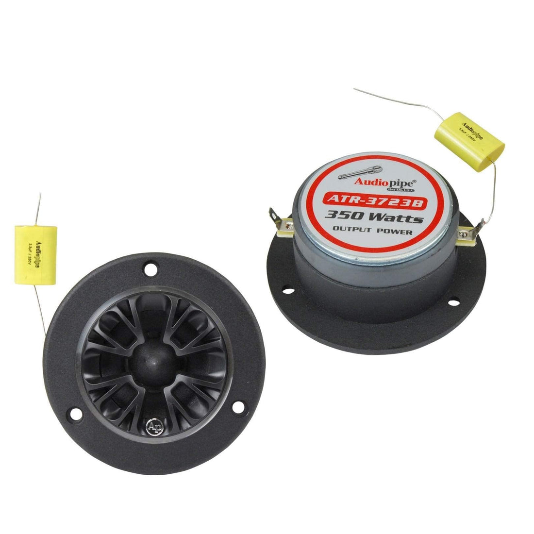 Audiopipe ATR3723B 3.75" Black ATR series 350 watt max tweeter (pair) Audiopipe