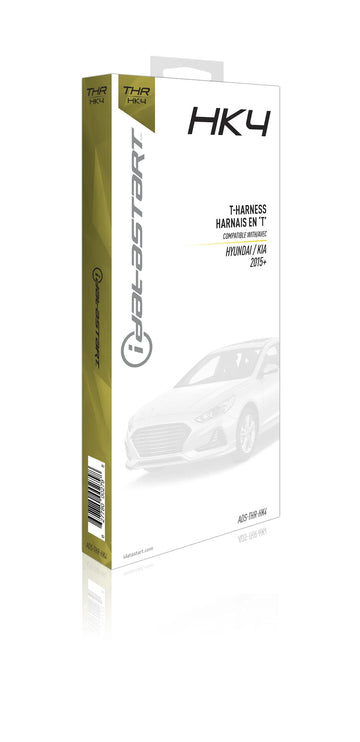 iDatastart HK4 Remote start T-harness for select 2015-20 Hyundai and Kia vehicles with push-to-start ignition (CMHCXA0 module also required) Flashlogic