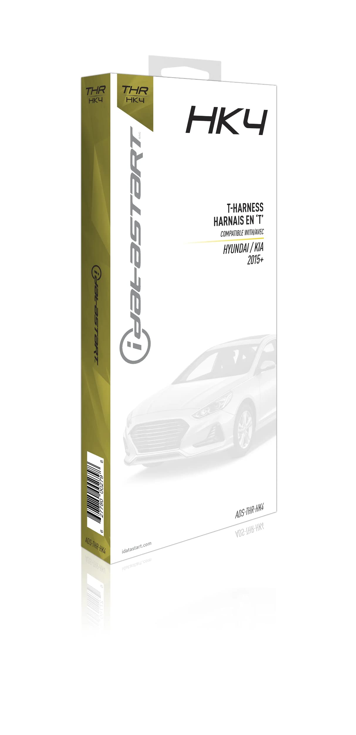 iDatastart HK4 Remote start T-harness for select 2015-20 Hyundai and Kia vehicles with push-to-start ignition (CMHCXA0 module also required) Flashlogic