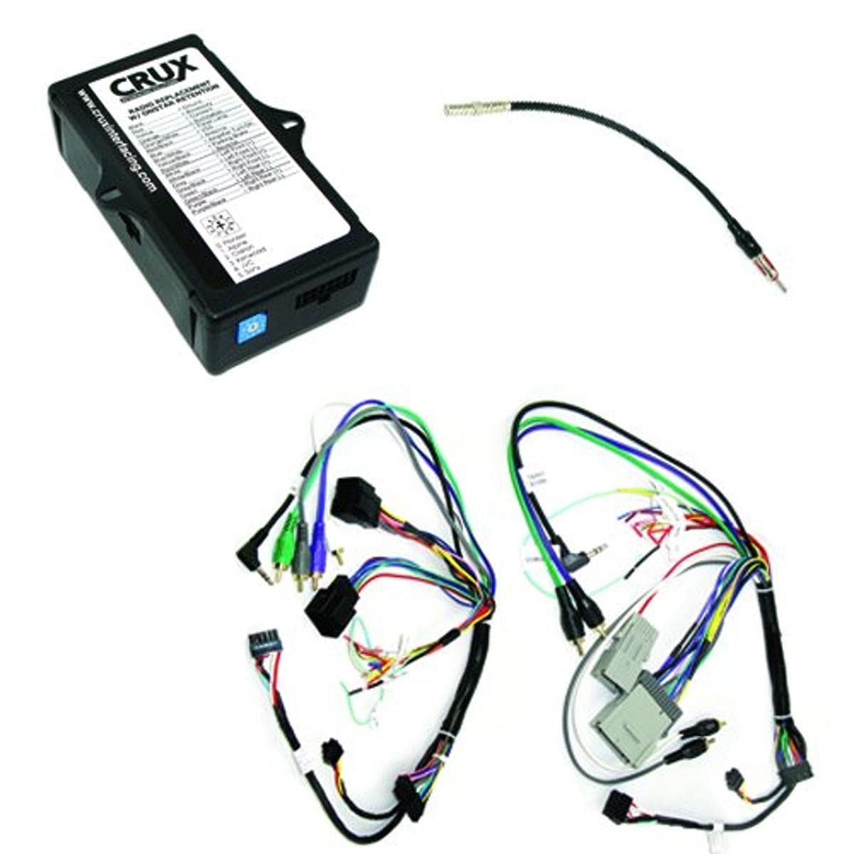 CRUX SOOGM16B OnStar Radio Replacement Interface for Select '04-12 GM Lan 11-Bit  Vehicles with SWC CRUX Interfacing Solutions