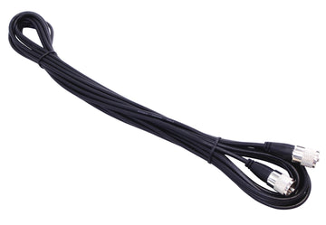 Kalibur Electronics - KPP25-B 25 Foot Black Rg58a/u Coax Cable Assembly with Molded Pl259 Connectors On Each Kalibur