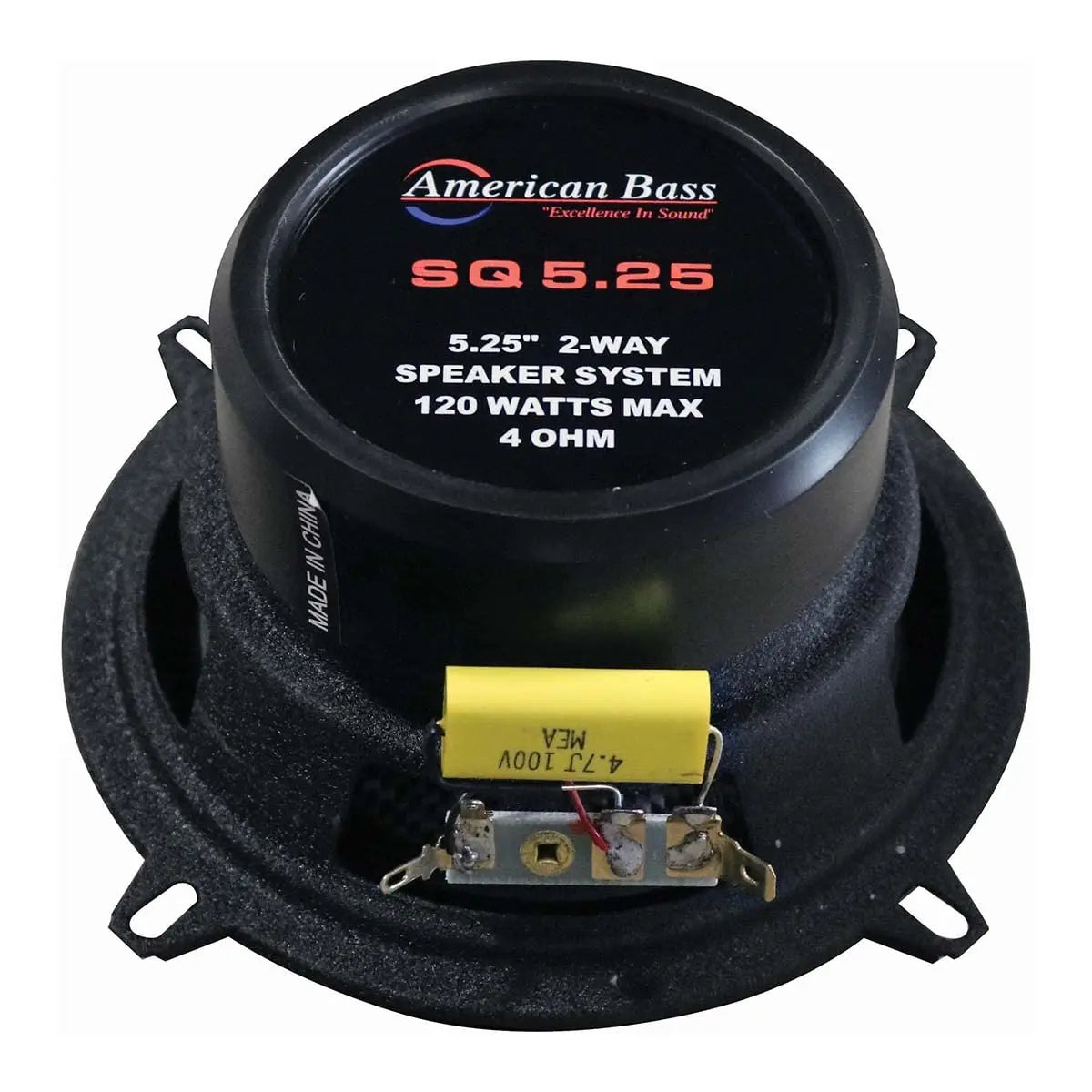 American Bass SQ 5.25 MidRange Speakers (Pair) American Bass Usa