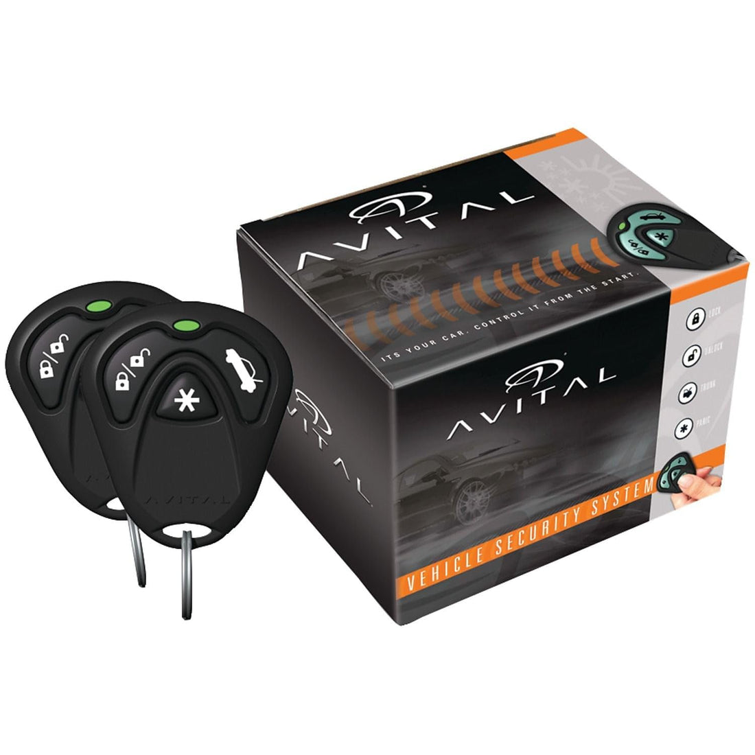 Avital 3100LX 1-way Security System (W/O Siren) Avital