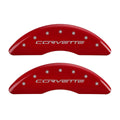 MGP Caliper Cover 13083SCV6RD Red Caliper Covers for 2006-2013 CORVETTE Mgp Caliper Cover
