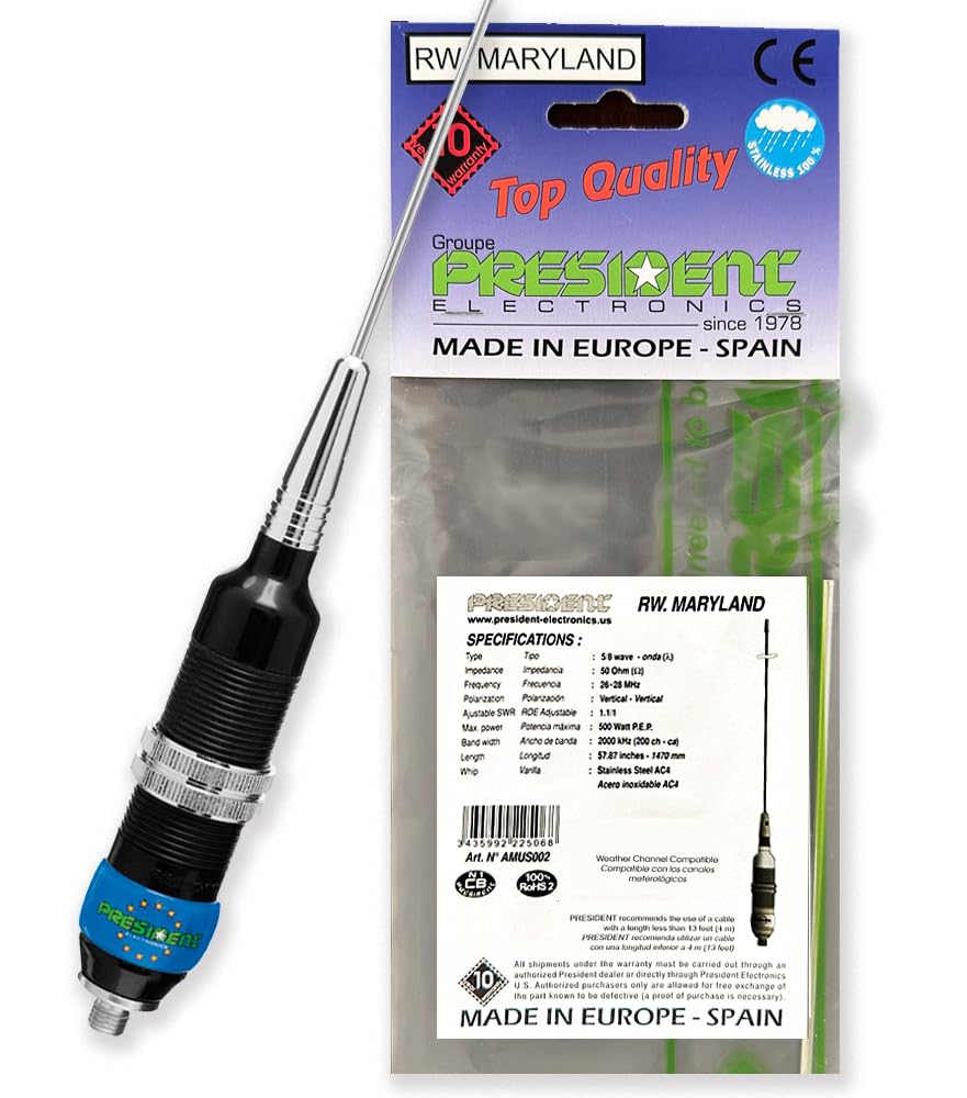 PRESIDENT Maryland RW CB Radio Antenna President
