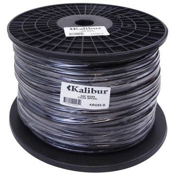Kalibur KRG8X-B 500 ft. Spool of RG8X Coax Cable with 90 Percent Shield44; Black Kalibur