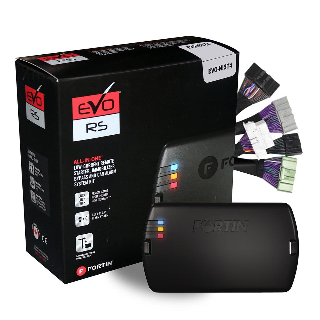 Fortin EVO-NIST4 Module & T-Harness combo for select Nissan and Infiniti Push-To-Start vehicles. Fortin