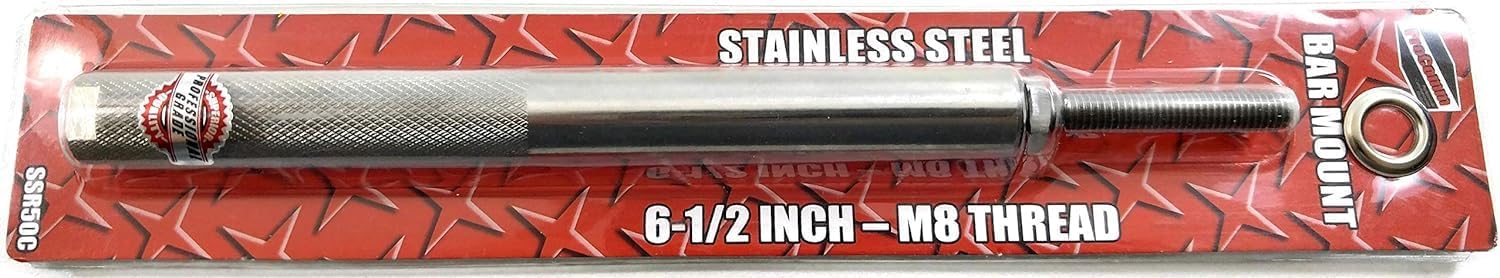 ProComm SSR50C Stainless Steel Mounting Bar; Compatible with Most Trucks, Including Freightliner and Volvo; 6-1/2" Long - M8 Thread ProCom