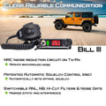 President Bill III (Bill 3) FCC AM/FM Ultra-Compact with P Channels, NRC, Weather Channel CB Radio. (TXUS201) President