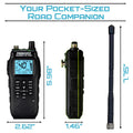 President Randy III FCC AM/FM Handheld CB Radio w/P Channels, NRC, Desktop Dock & Mobile Charge Module, 7Color Display, ASC, VOX, CTCSS/DCS, Weather Channel, Scan Skip, Flashlight, Key Lock (TXUS722) President