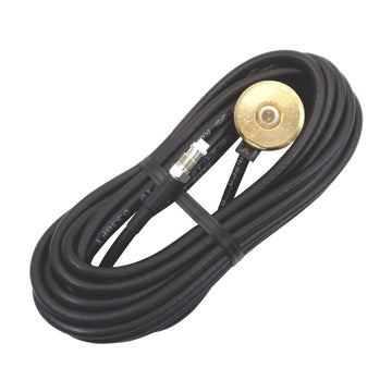 PROCOMM - MSM38S-17NIP NMO Brass Surface Mount for 3/4" Base Load Antennas, Includes 17' Coax Cable & FME Connector Procomm