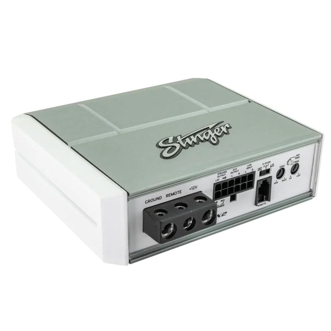 Stinger SPX350X2 4 ohm Stable 350 Watt 2-Channel Class-D Powersports Amplifier w/ Remote Level Control Stinger