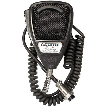 Astatic 636LB1 Dynamic Noise Canceling 4-Pin CB Microphone, Rubberized Black For use with CB Amateur Radio and SSB Communications, Designed for Close Talking Handheld Applications Astatic