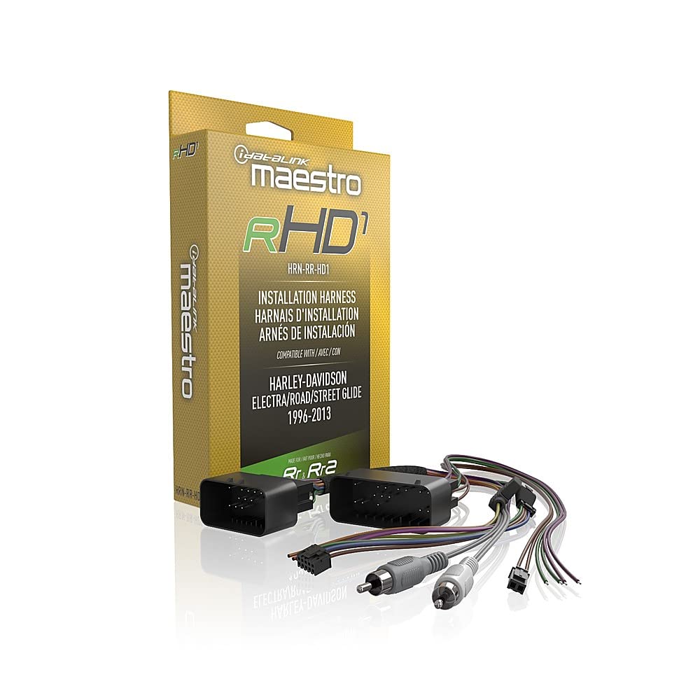 iDatalink Maestro HRN-RR-HD1 Plug And Play T-Harness For Select Harley Davidson Models 2006 To 2013 Maestro