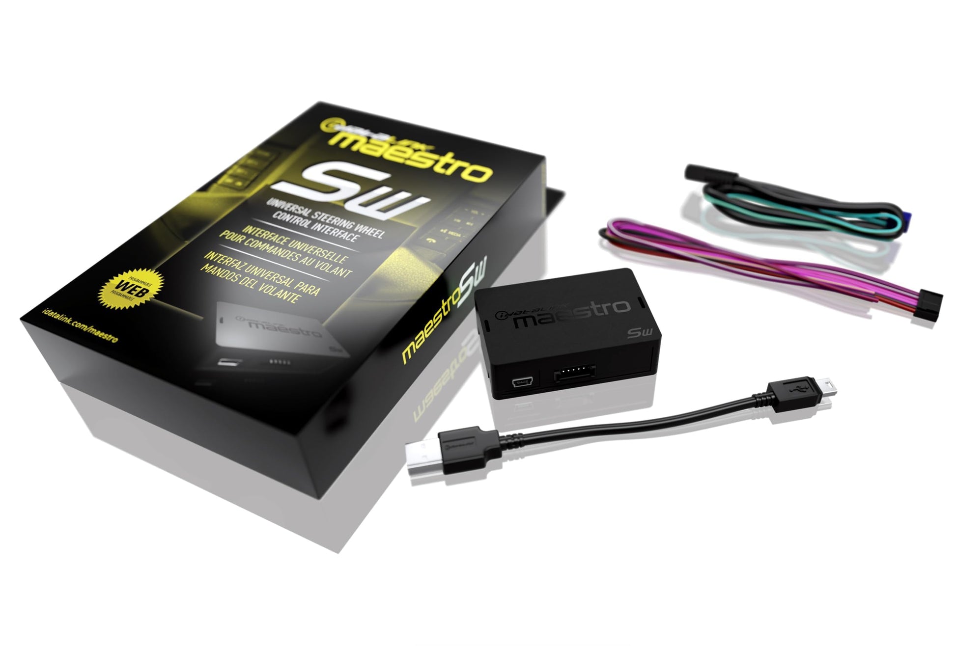 iDatalink Maestro SW Steering Wheel Control Adapter Connects your car's steering wheel audio controls to select aftermarket car stereos iDatalink