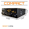 President Ted FCC AM/FM 40 Channel Compact CB Radio, LED Display, Emergency Channels, Automatic Squelch Control, PTT, 6pin MIc Plug, Time Out Timer, Key Beep, 2 Years Manufacture Warranty President