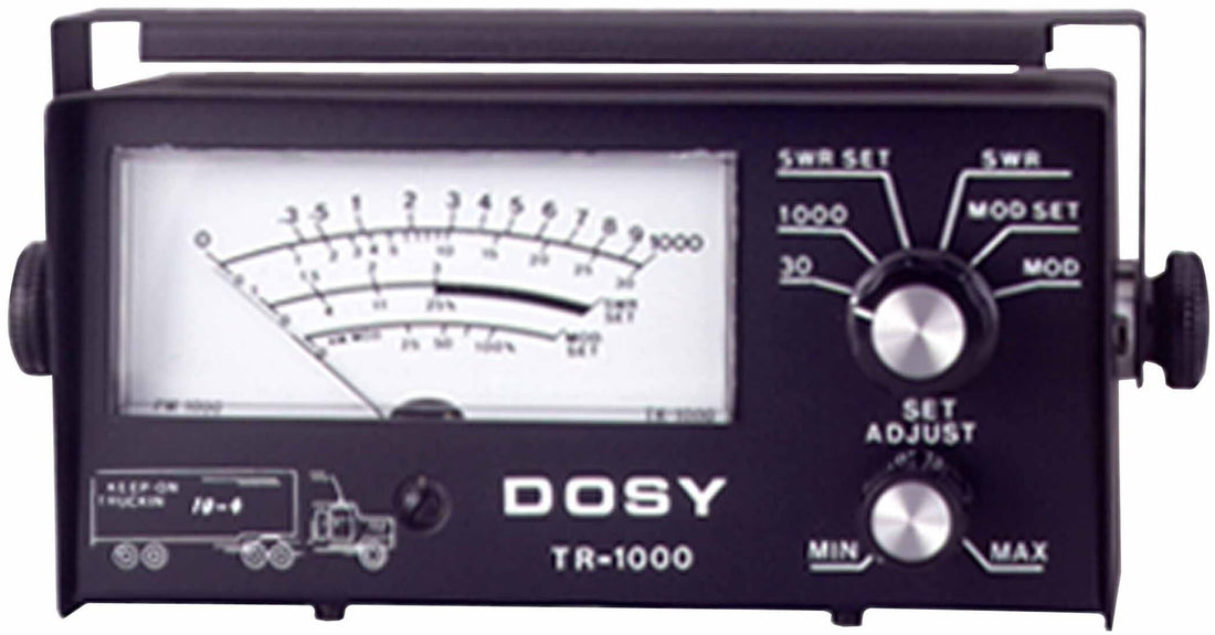 Dosy Remote Watt Meters - Dual 2 Watt Ranges, 1000 Watts Max, Mobile Mounting Bracket Dosy
