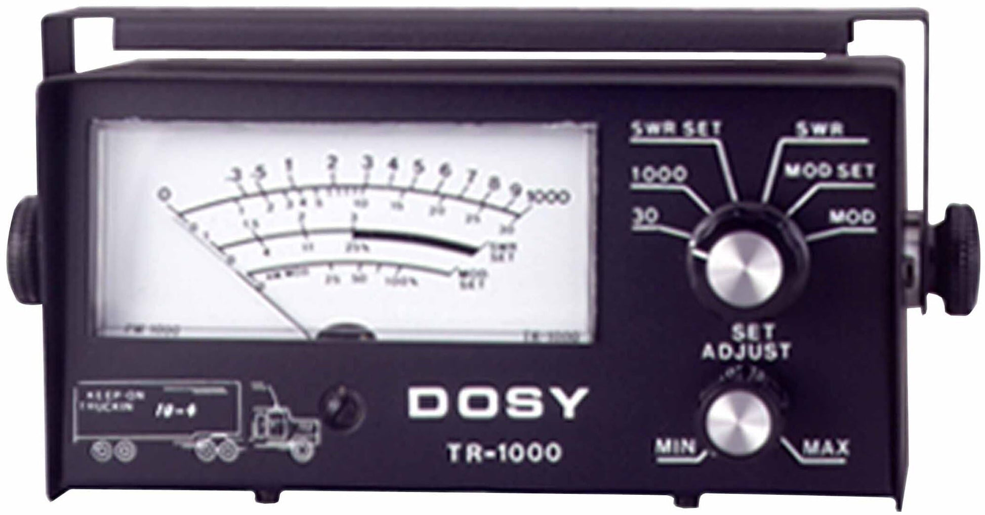Dosy Remote Watt Meters - Dual 2 Watt Ranges, 1000 Watts Max, Mobile Mounting Bracket Dosy