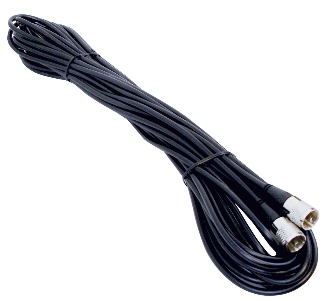 KALIBUR 50 Foot Black RG8X Coax Cable Assembly with Molded PL259 CONNECTORS ON Each END Kalibur