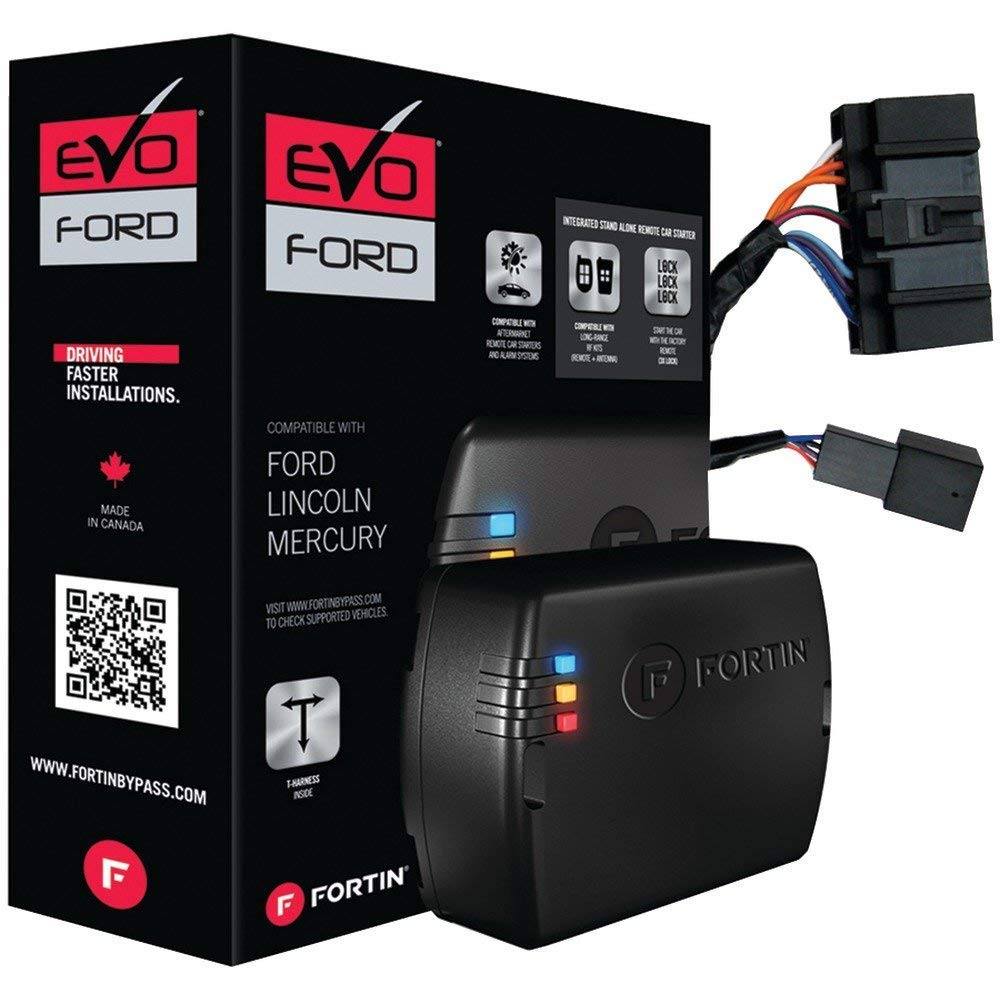Fortin EVO-FORT1 Module & T-Harness combo for 2008+ Ford, Lincoln and Mercury Standard Key vehicles. Fortin