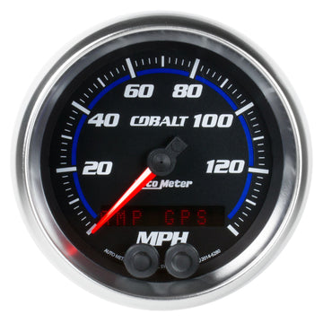 Velocímetro GPS Autometer 6280 de 3-3/8", 0-140 MPH, color cobalto
