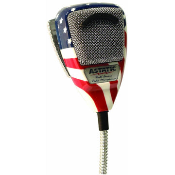 Astatic 636L-FLAG 4 Pin Mic Stars And Stripes Astatic