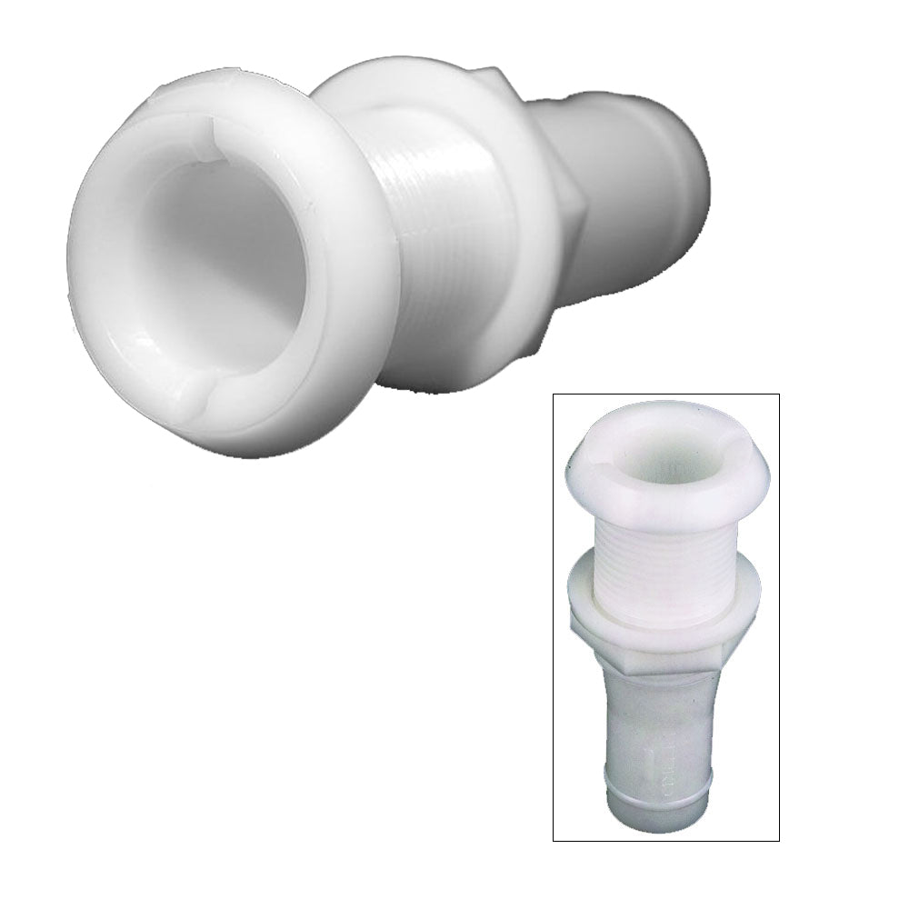 Perko 0301DP6A 1-1/8" Thru-Hull Fitting f/Hose Narrow Flange - Plastic Perko