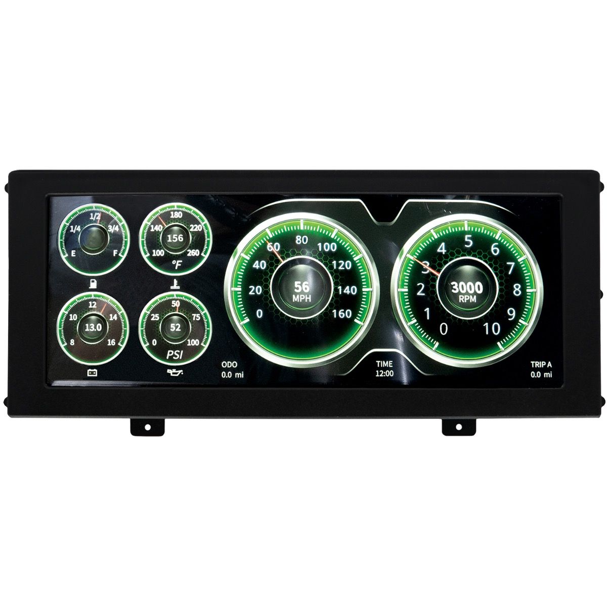 Autometer 7000 INVISION LCD DASH, UNIVERSAL, PANEL MOUNT Autometer